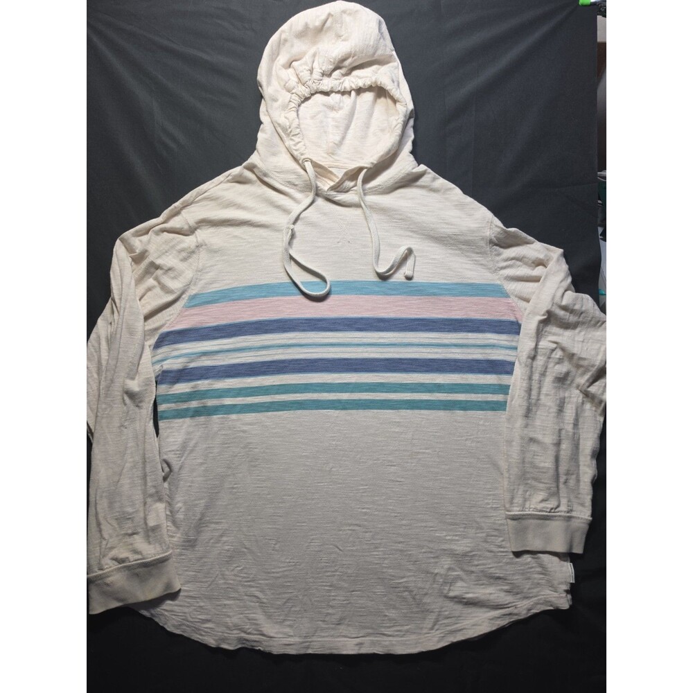 American Eagle Super Soft Standard Fit Striped Club Hoodie Tee XXL